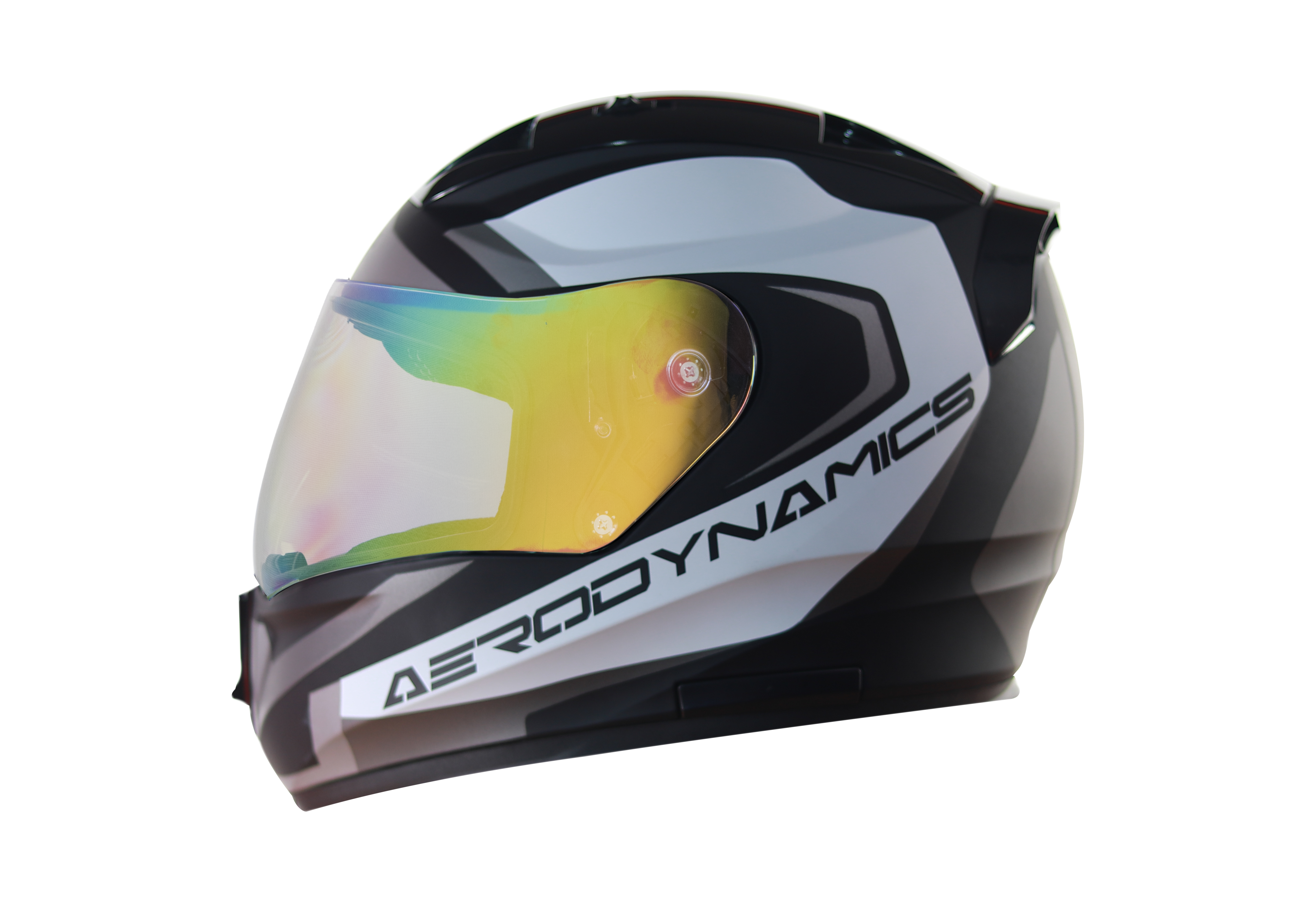 SA-1 Aerodynamics Mat Black With Grey(Fitted With Clear Visor Extra Green  NIght Vision Visor Free)